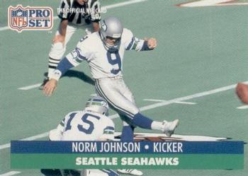 Norm Johnson Seattle Seahawks 1991 Pro set NFL #300